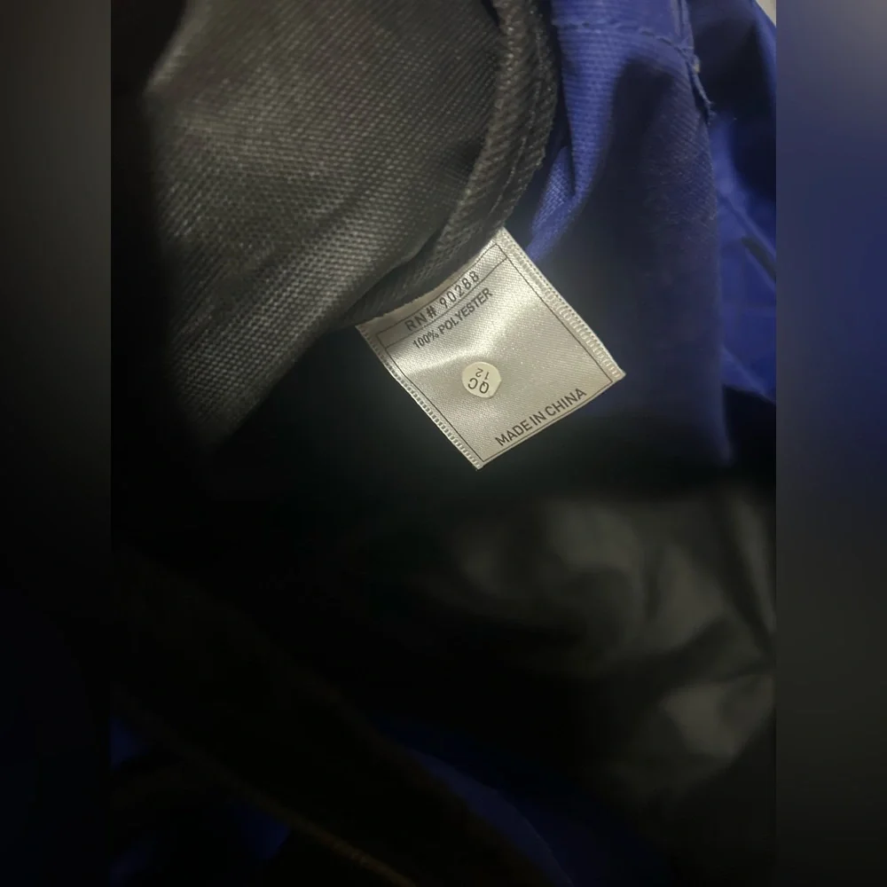 adidas Royal Blue and Black Duffel Bag with White Logo